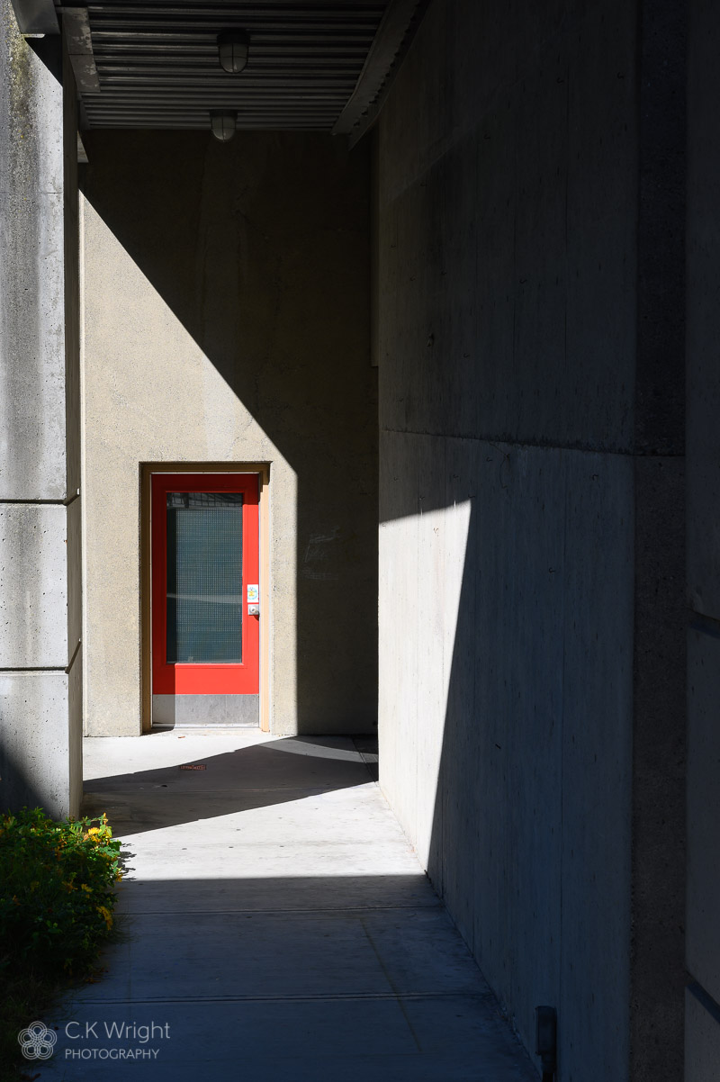 Red Doorway with Shadows, UBC